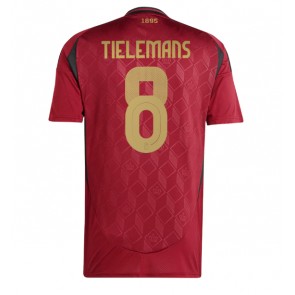 Belgie Youri Tielemans #8 Domácí Dres ME 2024 Krátký Rukáv